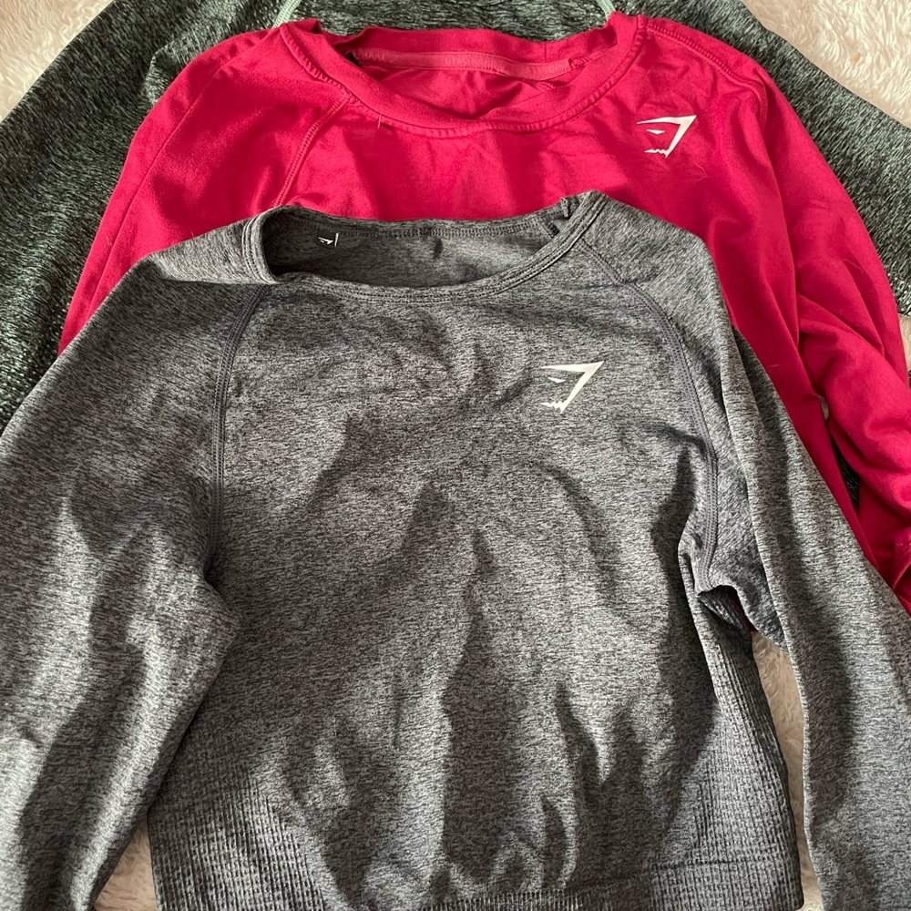 Gymshark Longsleeve Crop Tops Bundle